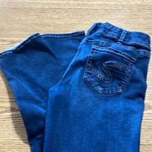 Elyse Silver straight leg Jeans